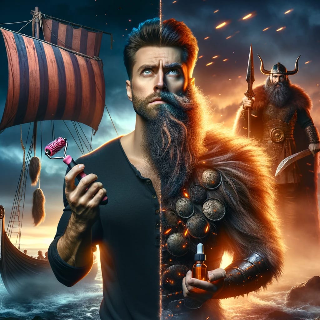 Beard Growth Kit – Your Beard's Full Potential 1 Beard Growth Kit For A Fuller, Thicker Beard With Viking-Inspired Transformation